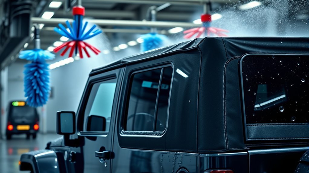 soft top jeep car wash