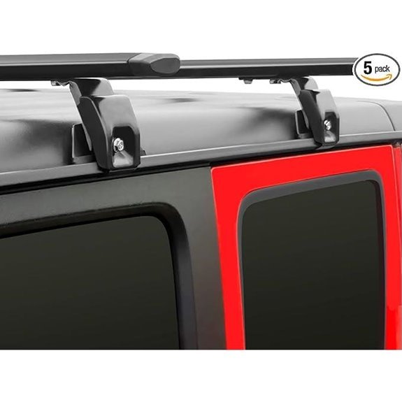 Heavy Duty Roof Rack Cross Bars for Jeep Wrangler (330lb Capacity)