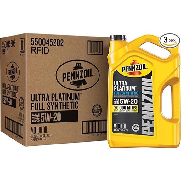 Pennzoil Ultra Platinum Full Synthetic 5W-20 Motor Oil 5 Quart (3 Pack)