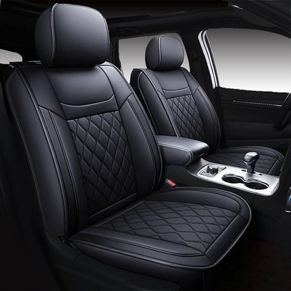 Huidasource Grand Cherokee Waterproof Leather Seat Covers (2-Pack)