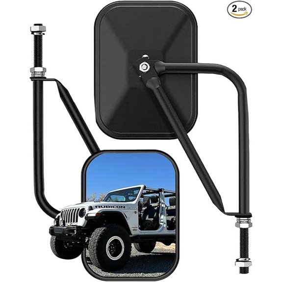 SUNPIE Wrangler Doorless Side View Mirrors (2-Pack)