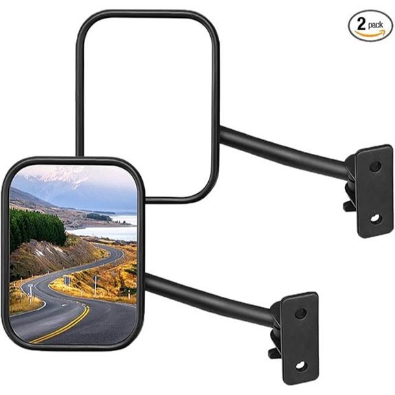 JOYTUTUS Wrangler Doors Off Side Mirrors (1997-2018)