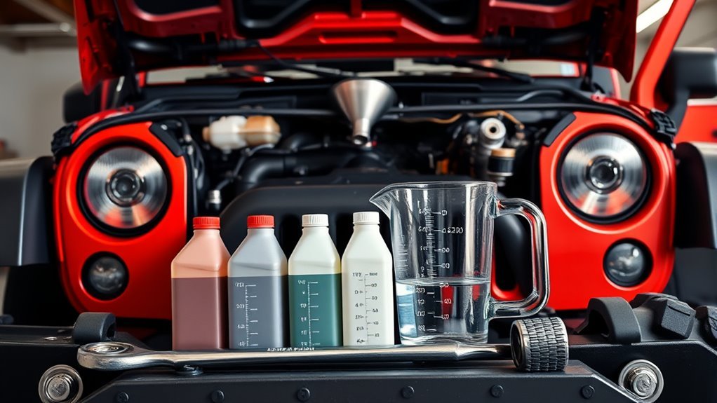 wrangler oil capacity guidelines